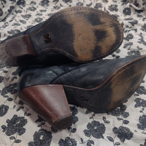 Poetic License Black Women's Unique Boots Booties Leather 9.5 B - Picture 3 of 8